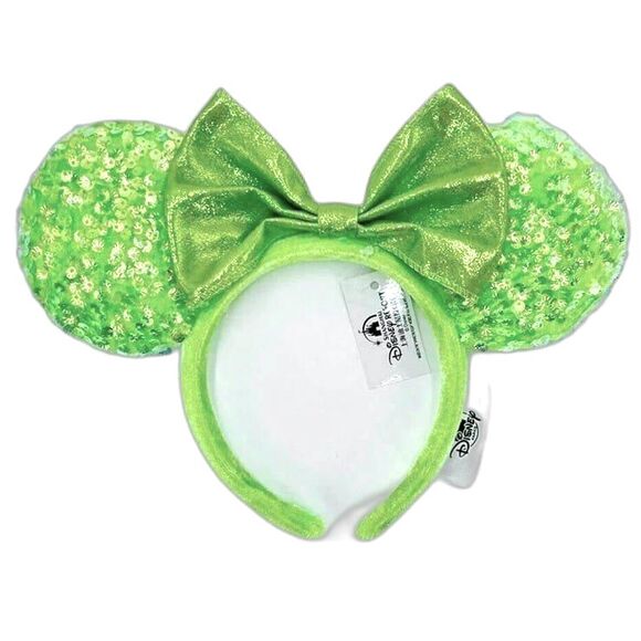 Disney Parks Ears Minnie Mouse Mickey Limited Green Shell Sequins Headband main image 2